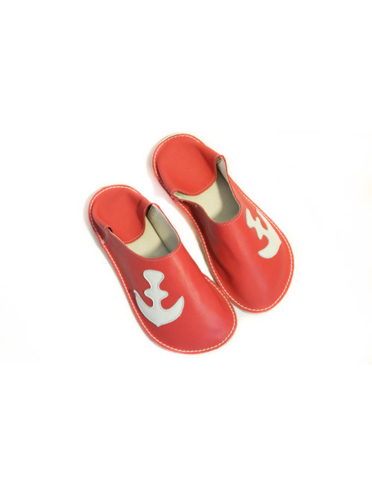 Handmade barefoot leather slippers