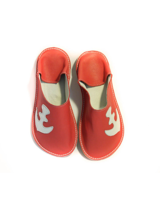 Ručne vyrobené kožené papuče z kože našuchovacie slippers