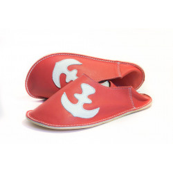 Slippers anchor - rosso fueco