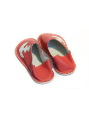 Ručne vyrobené kožené papuče z kože našuchovacie slippers