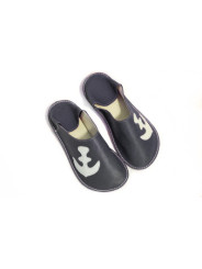 Ručne vyrobené kožené papuče z kože našuchovacie slippers