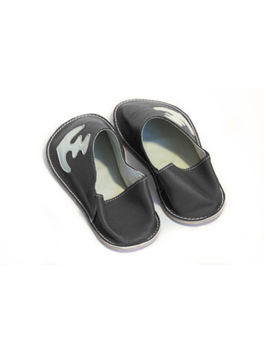 Handmade barefoot leather slippers