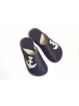 Slippers Bab´s black anchor