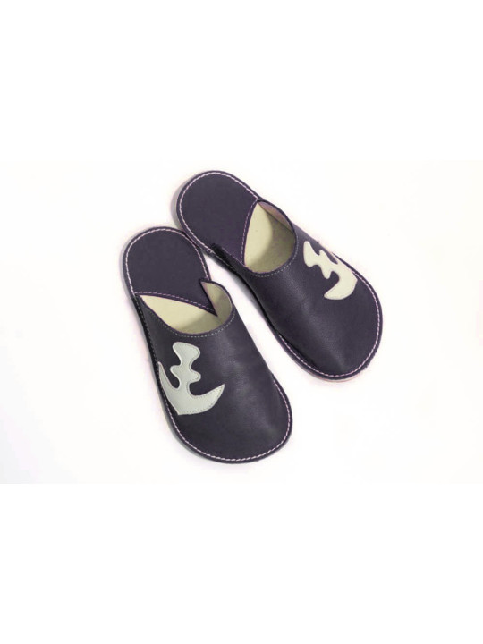 Slippers Bab´s black anchor