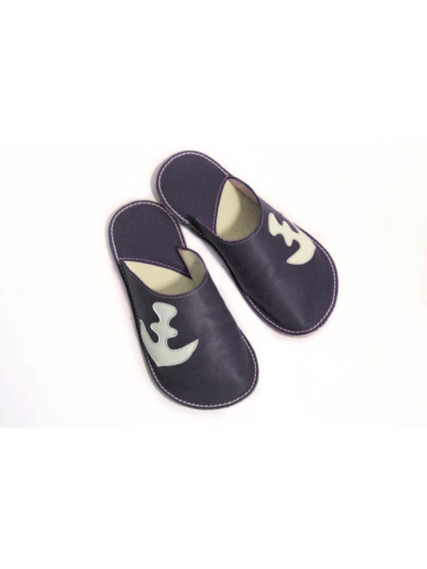 Slippers Bab´s black anchor