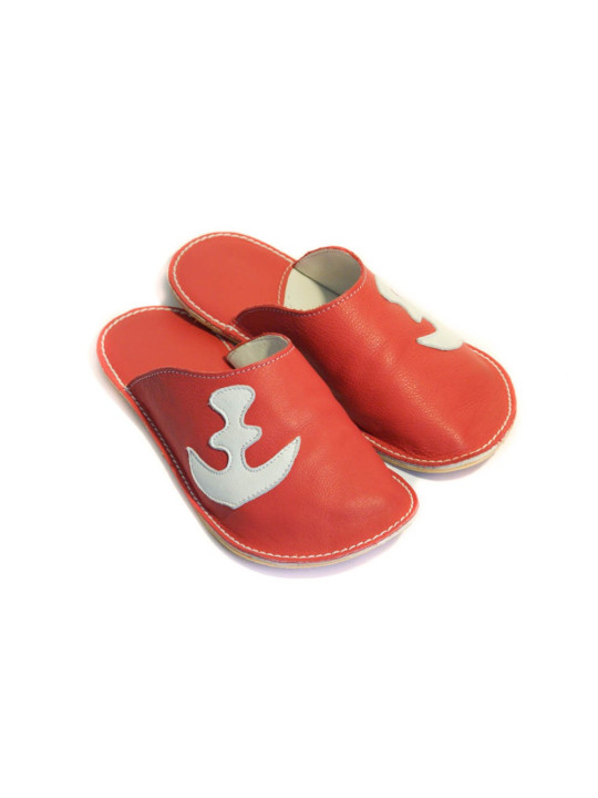 Slippers Bab´s red anchor