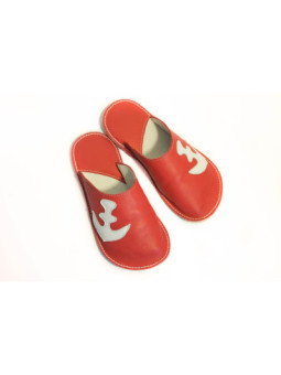 Slippers Bab´s red anchor
