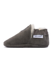 Gray woolen slippers
