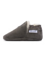Gray woolen slippers