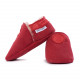 Red woolen slippers