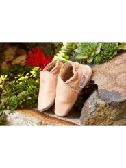 Organic leather slippers - tara