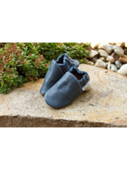 Chaussons cuir bio - Tobagoblau