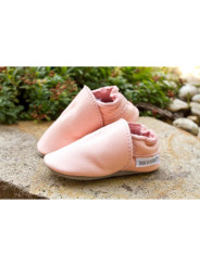 Bio kožené papuče - Baby rosa
