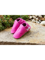 Organic leather slippers - Miss piggy