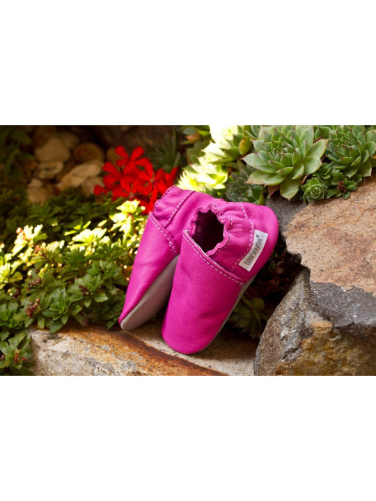 Chaussons cuir bio - Miss piggy