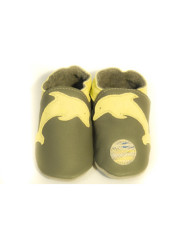 Chaussons - Dauphin jaune