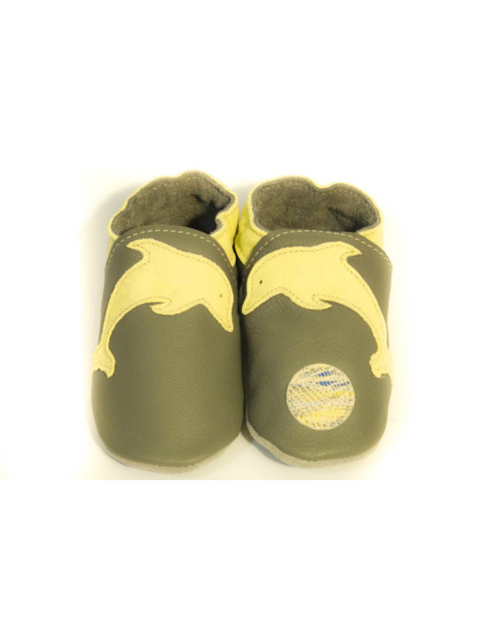 Chaussons - Dauphin jaune