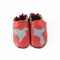 Chaussons - origami - rosso fueco