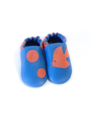Soft slippers - bubble fish - volcanic