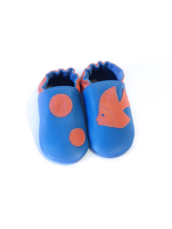 Soft slippers - bubble fish - volcanic