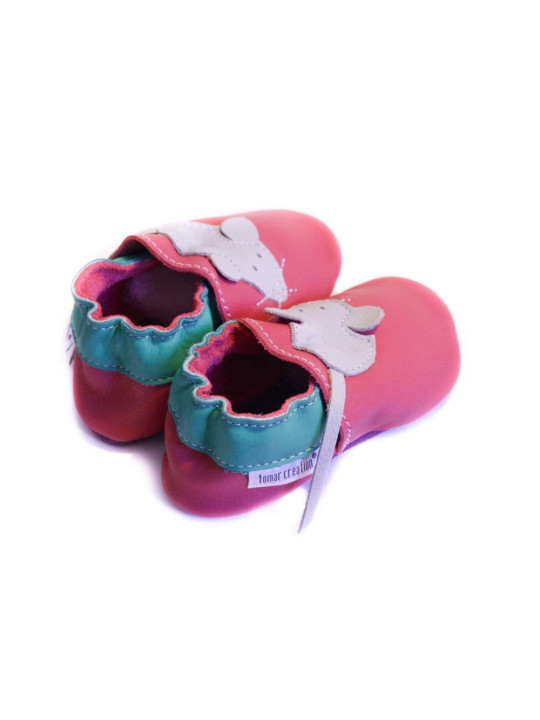Soft slippers - mouse - rosso fueco