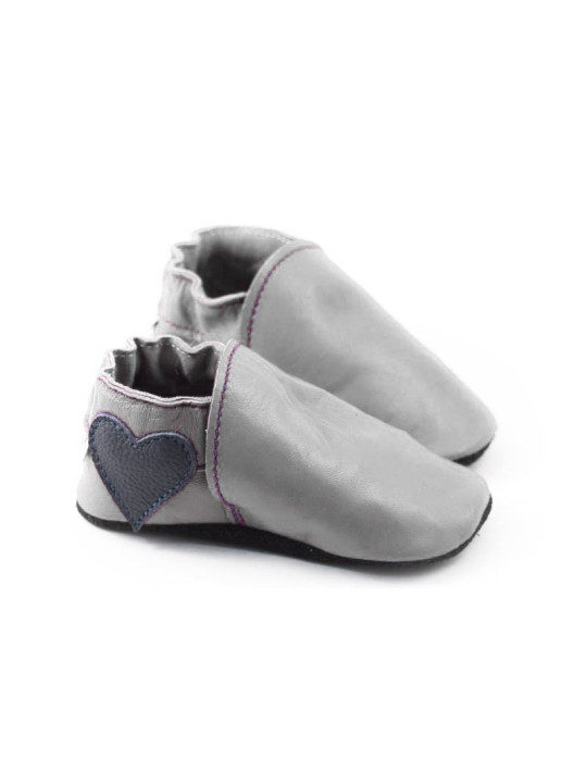 Soft slippers - heart to heel - perla