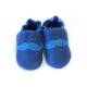 Chaussons - moustache - blu marino