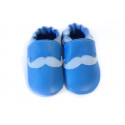 Soft slippers - mustache - jeans