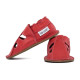 Summer leather shoes - rosso fueco