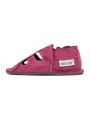 Summer leather shoes - fuxia