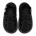 Summer leather shoes - nero