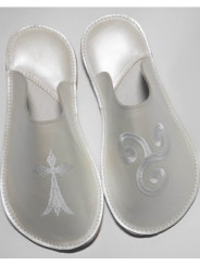 Chaussons cuir souple personnalisés Filles