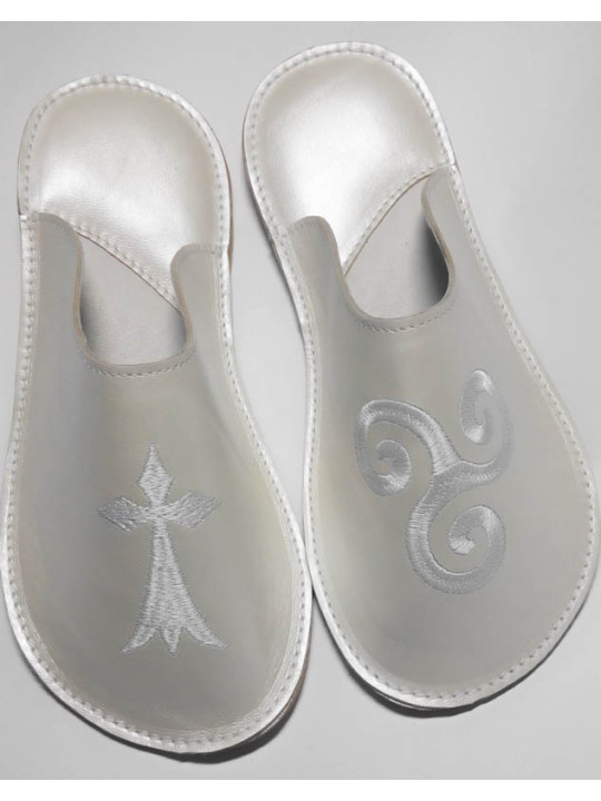 Chaussons cuir souple personnalisés Filles