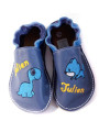 Chaussons cuir souple personnalisés Filles