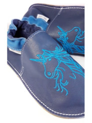 Chaussons cuir souple personnalisés Filles