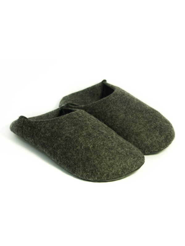 Babouches souples laine bouillie mérinos, exclusivité Tomar 