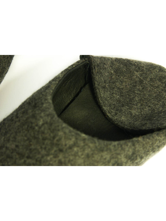 Babouches souples laine bouillie mérinos, exclusivité Tomar 