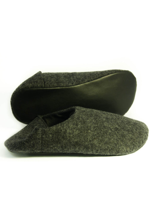 Babouches souples laine bouillie mérinos, exclusivité Tomar 