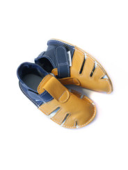 Capačky letné so suchým zipsom - girasole blu marino