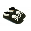 Chaussons cuir souple pirate