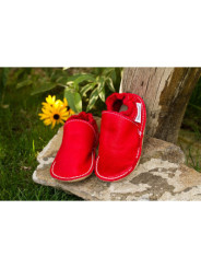 Organic leather shoes – feuerrot