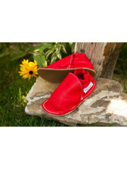 Organic leather shoes – feuerrot