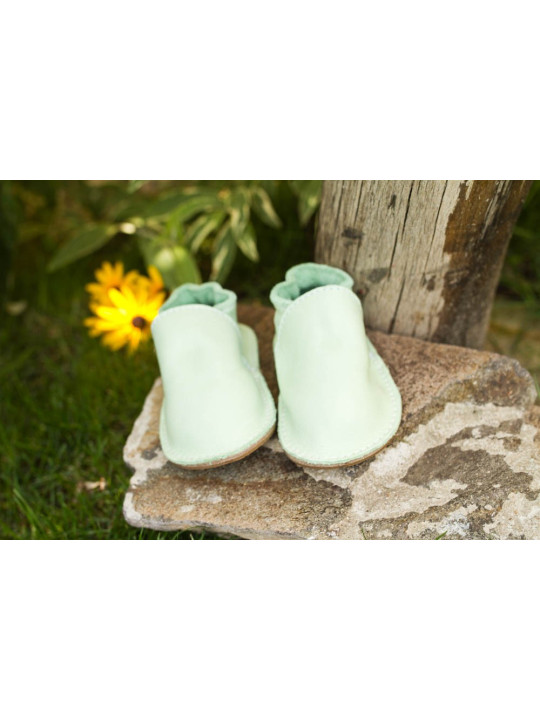 Vegetable tanned leather barefoot shoes • Kids & adults 18–48 • TC