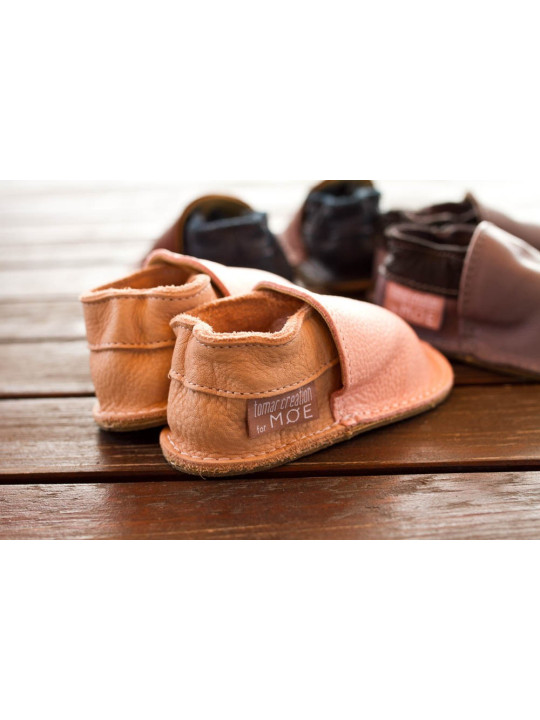 Vegetable tanned leather barefoot shoes • Kids & adults 18–48 • TC