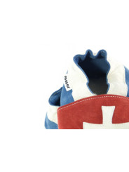 Chaussons cuir souple drapeau de la Slovaquie