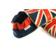 Chaussons cuir souple drapeau du Royaume-Uni