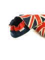 Chaussons cuir souple drapeau du Royaume-Uni