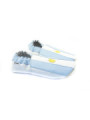 Chaussons cuir souple drapeau de l´Argentine