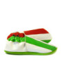 Chaussons cuir souple drapeau de l´Italie