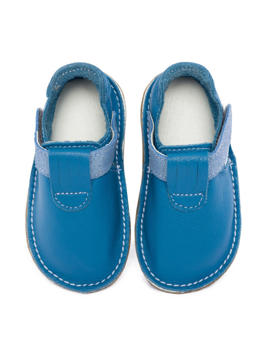 Papučky s tenkou gumenou podrážkou a suchým zipsom